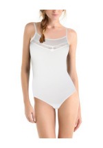 Strappy Soft Leotard Bodysuit White